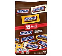 Snickers Original Peanut Butter And Almond Fun Size Chocolate Candy Bars - 45 Count - 32.68 Oz