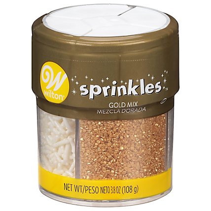 Wilton Pearl White Gold Sprinkles - 3.8 OZ - Image 1
