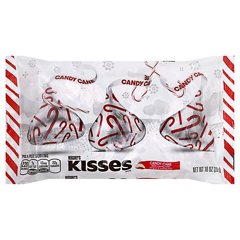Hshy Kisses Candy Cane Drc - 10 OZ