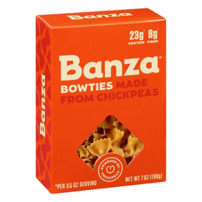 Banza Pasta Bowtie Made From Chickpeas - 7 Oz