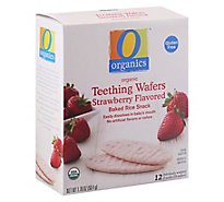 O Organics Teething Wafer Strawberry Rice Snack - 12-0.14OZ