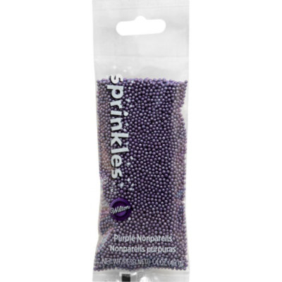 Wilton Purple Nonpareils Pouch - 1.4 OZ