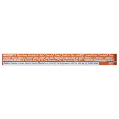 Core Probiotic Overnight Oat Bar Peanut Butter Chocolate Og - 2 OZ - Image 5