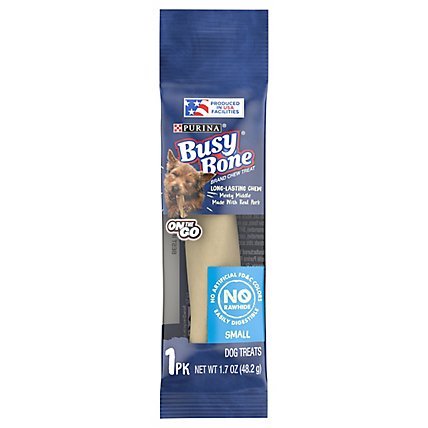 Busy Bone Dog Treats Meaty Middle Made With Real Pork - 1.7 Oz - Image 2
