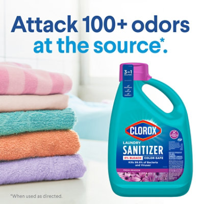 Clorox Laundry Sanitizer 0% Bleach Color Safe Clean Linen - 42 Fl. Oz. - Image 3