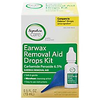 Signature Care Earwax Removal Aid Drops Kit - .5 FZ - Image 3