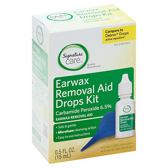 Signature Care Earwax Removal Aid Drops Kit - .5 FZ