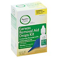 Signature Care Earwax Removal Aid Drops Kit - .5 FZ - Image 1