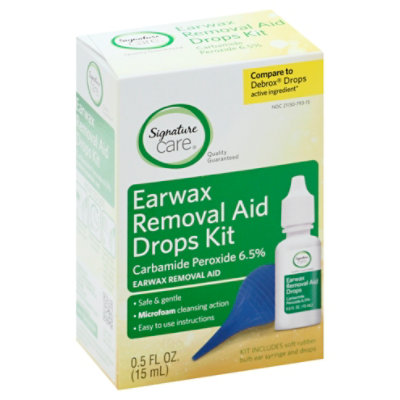 Clinere Earwax Removal Kit, .5oz Carbamide Peroxide, 4 Count