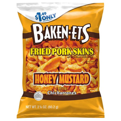 Baken-Ets Fried Pork Skins Honey Mustard - 2.125 OZ