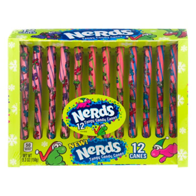 NERDS Holiday Tangy Fruit Flavored Candy Canes - 12 Count - Image 2