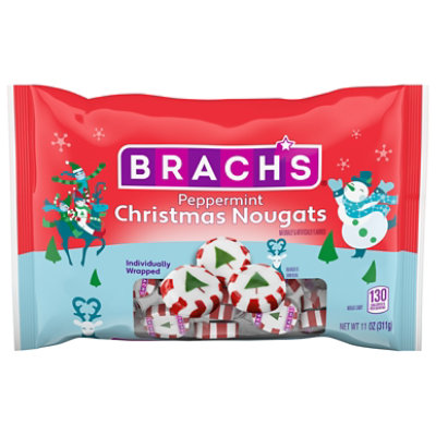 Brach's Peppermint Christmas Nougats Individually Wrapped Candy - 11 Oz - Image 1
