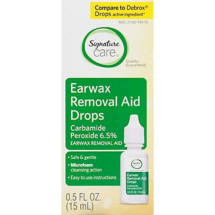 Signature Care Earwax Removal Aid Drops - .5 FZ - Image 2