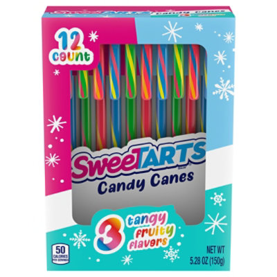 SweeTARTS Holiday Candy Canes Tangy Fruit Flavored - 12 Count - Image 2