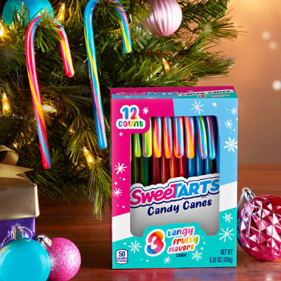 SweeTARTS Holiday Candy Canes Tangy Fruit Flavored - 12 Count - Image 3