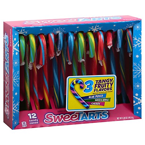 Sweetarts Candy Canes 12ct - 5.28 OZ