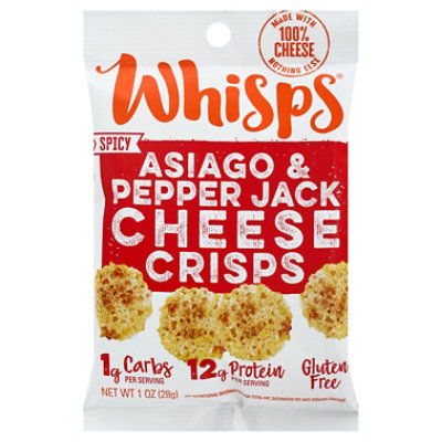 Whisps Cheese Crisps Asiago Pepper Jack 1 Oz. Pavilions