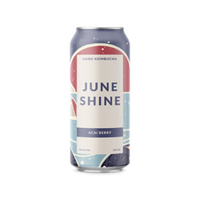 JuneShine Hard Kombucha Acai Berry - 16 Fl. Oz.