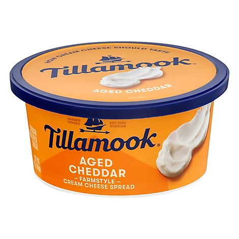 Tillamook Aged Cheddar Cream Cheese - 7 OZ