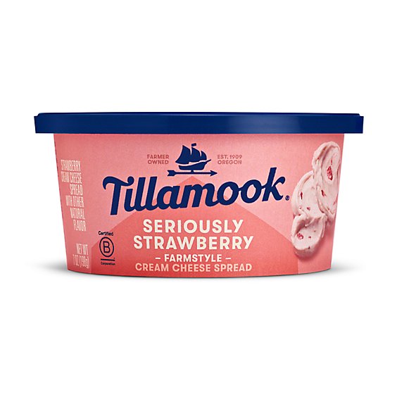 Tillamook Seriously Strawberry Cream Cheese Spread - 7 Oz