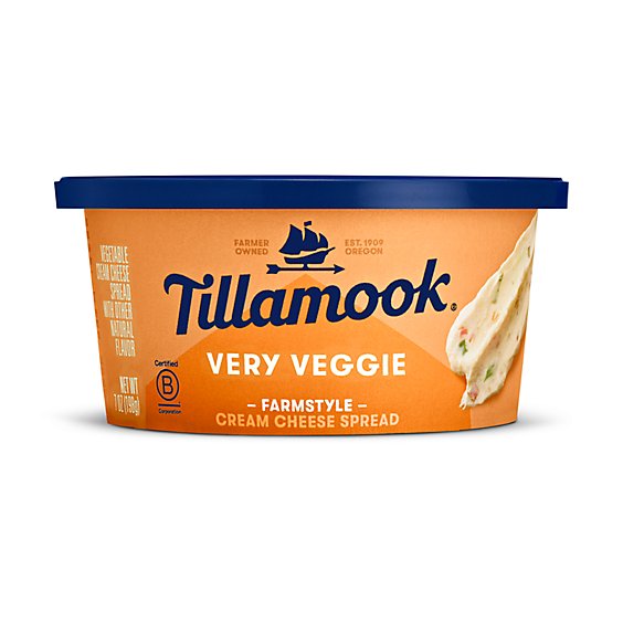 Tillamook Farmstyle Very Veggie Cream Cheese Spread - 7 Oz