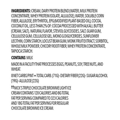 Nick's Triple Chocolate Brownie Ice Cream - 16 Oz - Image 4