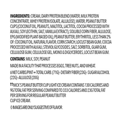 Nick's Peanut Butter Cup Ice Cream - 16 Oz - Image 4