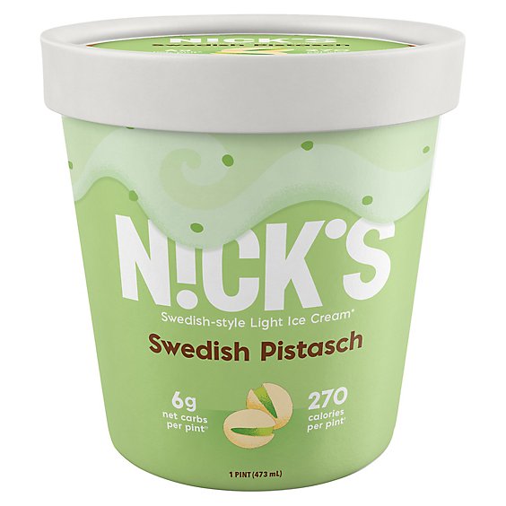 Nicks Swedish Pistasch Ice Cream - 16 OZ