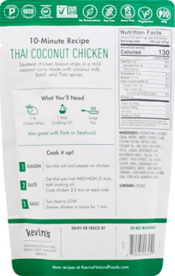 Kevins Natural Foods Coconut Thai Sauce - 7 OZ - Image 6