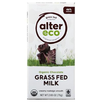 Alter Eco Milk Choc Bar Grass Fed - 2.65 OZ - Image 3