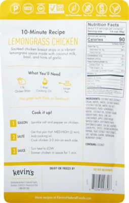 Kevins Ntrl Foods Lemongrass Basil Sauce - 7 OZ - Image 6