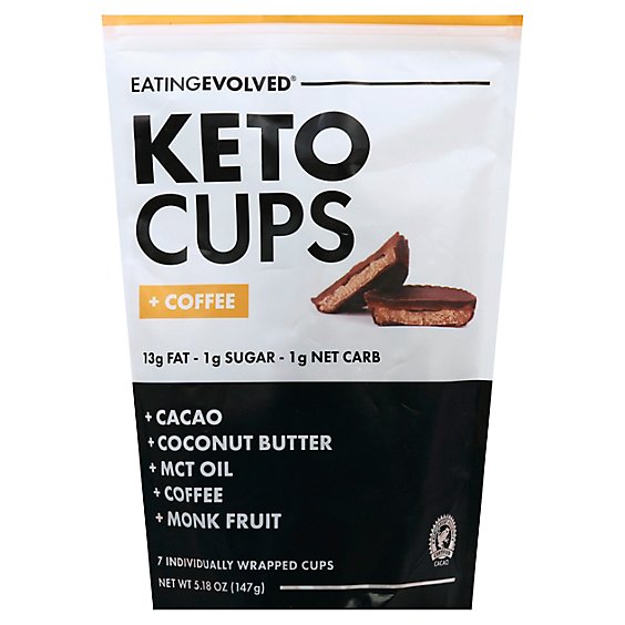 Keto Cups Chocolate Cup Coffee Keto - 4.93 OZ