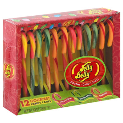Jelly Belly Red 3 Flavor Canes - 5.3 OZ