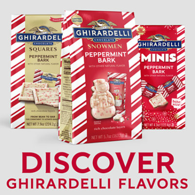 Ghirardelli Peppermint Bark Snowmen Bag - 5.7 Oz - Image 1