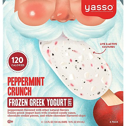 Yasso Yogurt Bars Greek Peppermint - 4-4 Fl. Oz. - Image 1