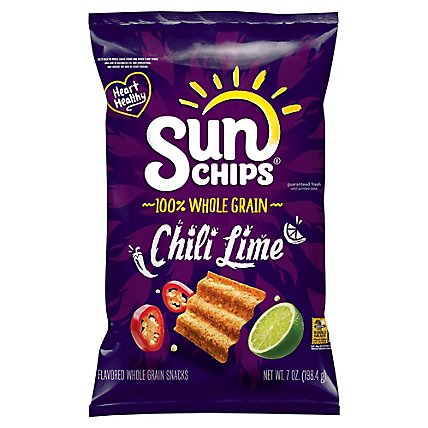 Sunchips Snacks Whole Grain Chili Limon - 7 Oz - Image 1