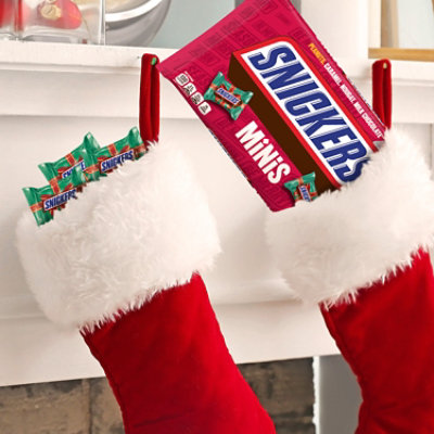 Snickers Minis Size Holiday Christmas Candy Milk Chocolate Bars Bag - 10.48 Oz - Image 2