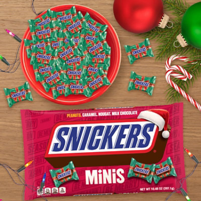 Snickers Minis Size Holiday Christmas Candy Milk Chocolate Bars Bag - 10.48 Oz - Image 5