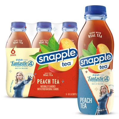 Snapple Peach Tea Recycled Bottles - 6-16 Fl. Oz. - Image 1