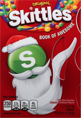Skittles Candy Christmas Original Book Of Awesome - 3-2.17 Oz - Image 2