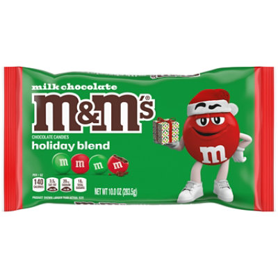 M&M'S Holiday Milk Chocolate Christmas Candy Bag - 10 Oz