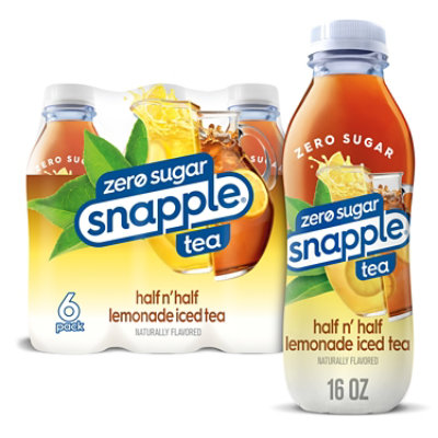 Snapple Zero Sugar Half n Half Tea  In Recycled Plastic Bottle - 6-16 Fl. Oz. - Image 1
