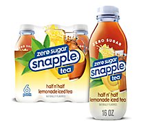 Snapple Zero Sugar Half n Half Tea  In Recycled Plastic Bottle - 6-16 Fl. Oz.