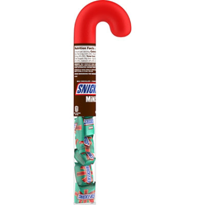 Snickers Christmas Minis Size Chocolate Candy Cane Tube - 2.14 Oz - Image 1