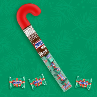 Snickers Christmas Minis Size Chocolate Candy Cane Tube - 2.14 Oz - Image 3