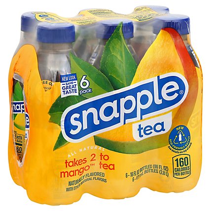 Snapple Mango Tea - 6-16FZ - Image 1