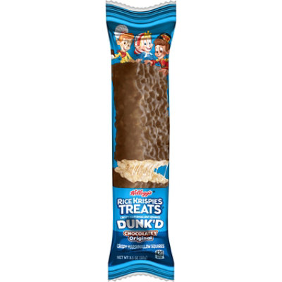 Rice Krispies Treats Dunkd Marshmallow Snack Bars Chocolatey Kids Snacks - 3.1 Oz - Image 1