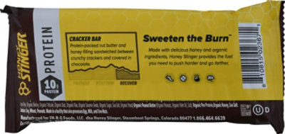 Honey Stinger Cracker Bar Peanut Butter Dark Chocolate - 1.94OZ - Image 6