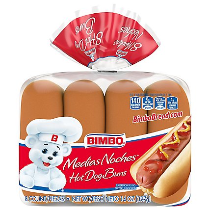 Bimbo Medias Noches Hot Dog Buns - 14 OZ - Image 3