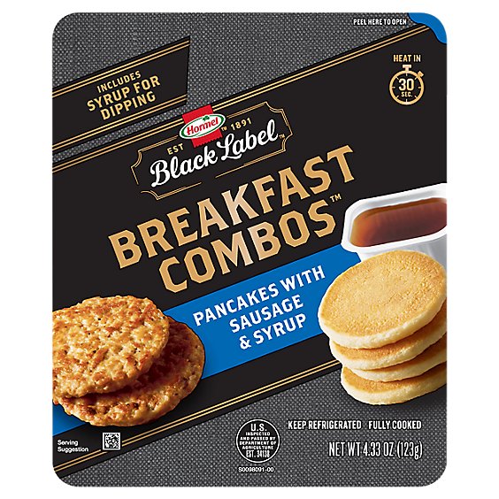 Hormel Black Label Breakfast Combo Pancakes And Sausage - 4.3 OZ